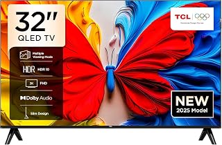 TCL Television 32 Inch Smart TV QLED HDR 10 Google TV, Dolby Audio, Game Mode, Multiple Eye Care with Slim Design-32S5K (2025 Model) UAE price comparison