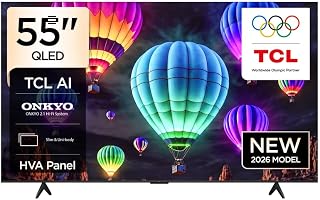 TCL 55T69D Television 55 Inch Smart TV 4K Premium QLED Colorful Quantum Crystal HDR 10+ Gaming Google TV, Dolby Vision Atmos, DTS Virtual:X, MEMC, Game Master with Slim Design (202 UAE price comparison