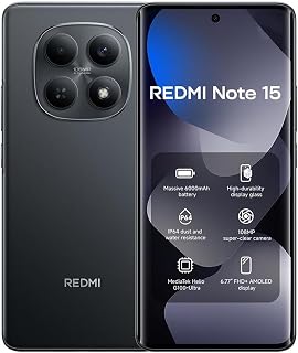 Xiaomi Redmi Note 15 Smartphone 8+256GB,Black,Large 6000mAh Battery UAE price comparison