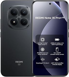 Xiaomi Redmi Note 15 Pro+ 5G Smartphone 12+512GB,Black,6500mAh Battery UAE price comparison